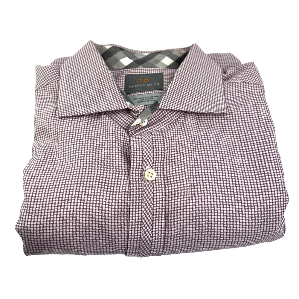 Mens Gingham Dress Shirt Long Sleeve Collared Button Up Casual Formal Top